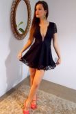 vestido renda